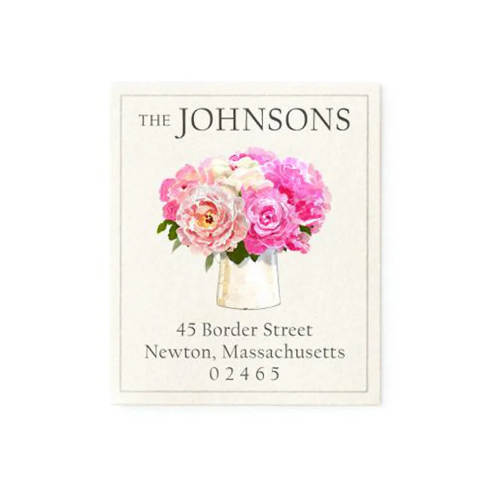 Return Address Labels Floral