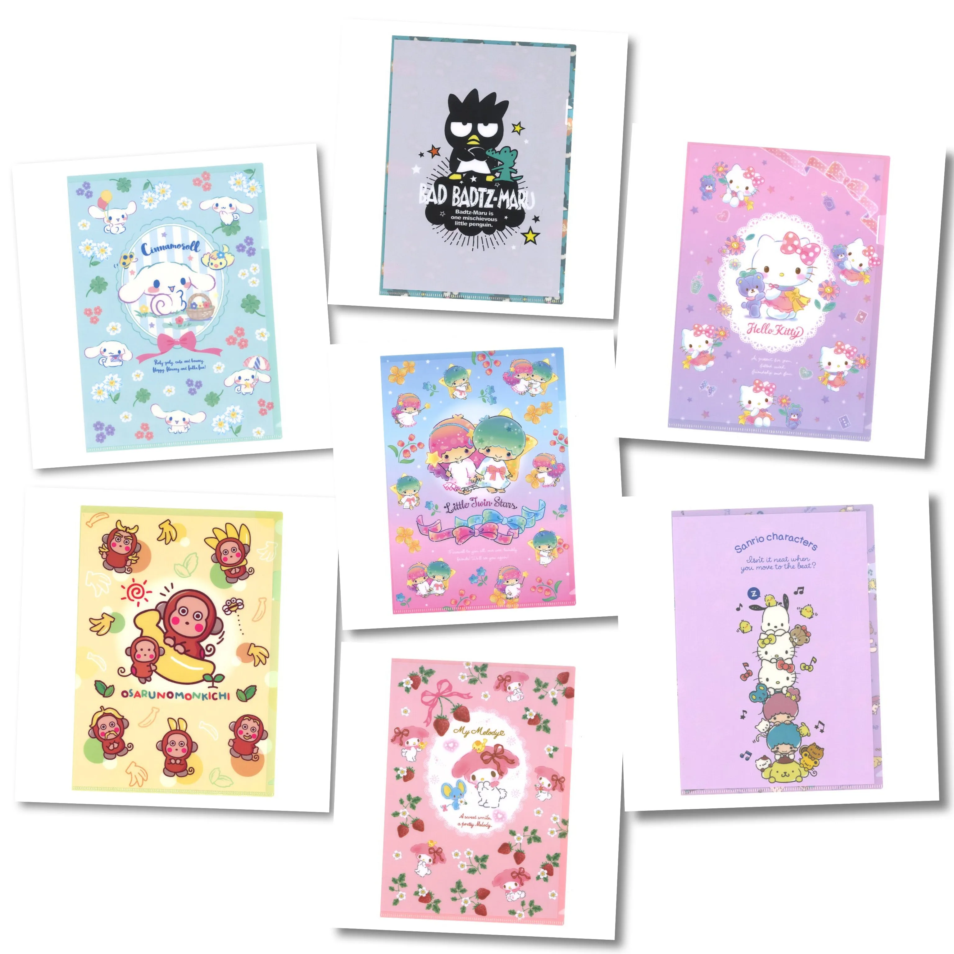 Sanrio Character A4 Folders (Pattern series)