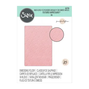 Sizzix Multi-Level Textured Impressions Embossing Folder - Fan Tiles By Jennifer Ogborn*