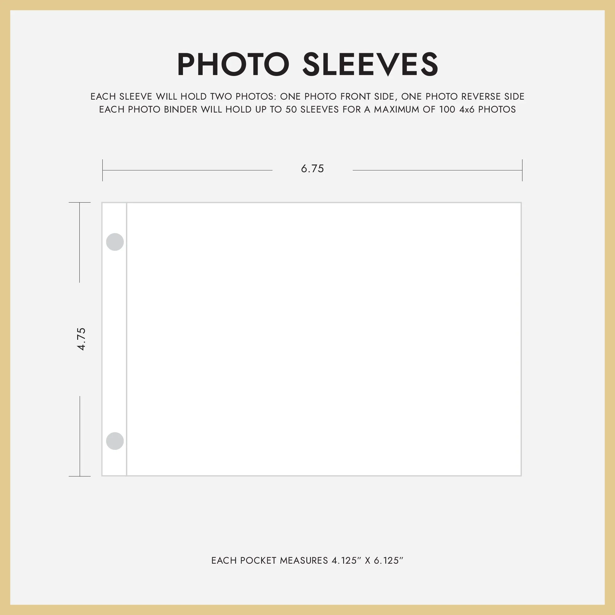 Small Photo Binder | for 4x6 Photos | with Black Silk Cover