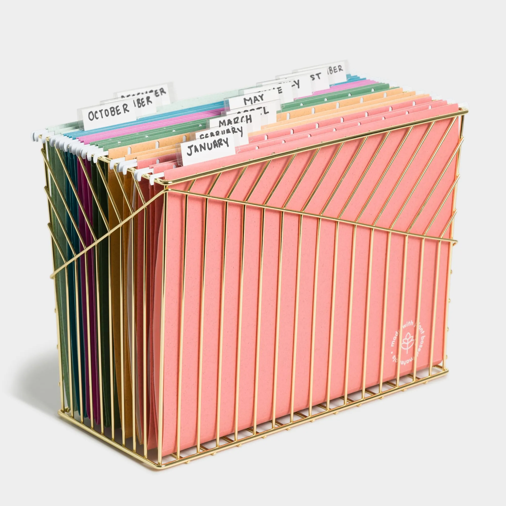 Speckled Bright Poly Hanging File Folders, 12 CT Assorted Colors