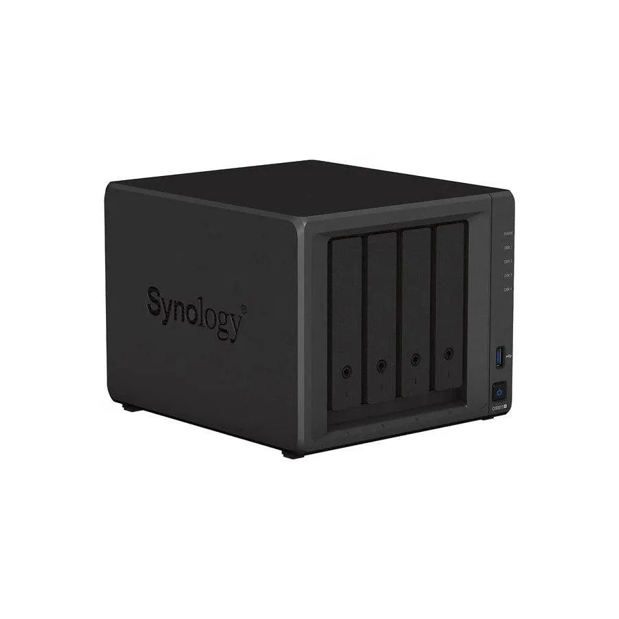 Synology DS923  4-Bay Diskstation NAS (AMD Ryzen™ 4 Threads R1600 Dual-Core 4GB Ram 2xRJ-45 1GbE LAN-Port)