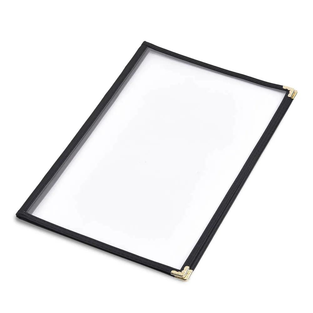 TheLAShop 8-1/2"x14" Clear Restaurant Menu Cover Folder Double 30ct/pk