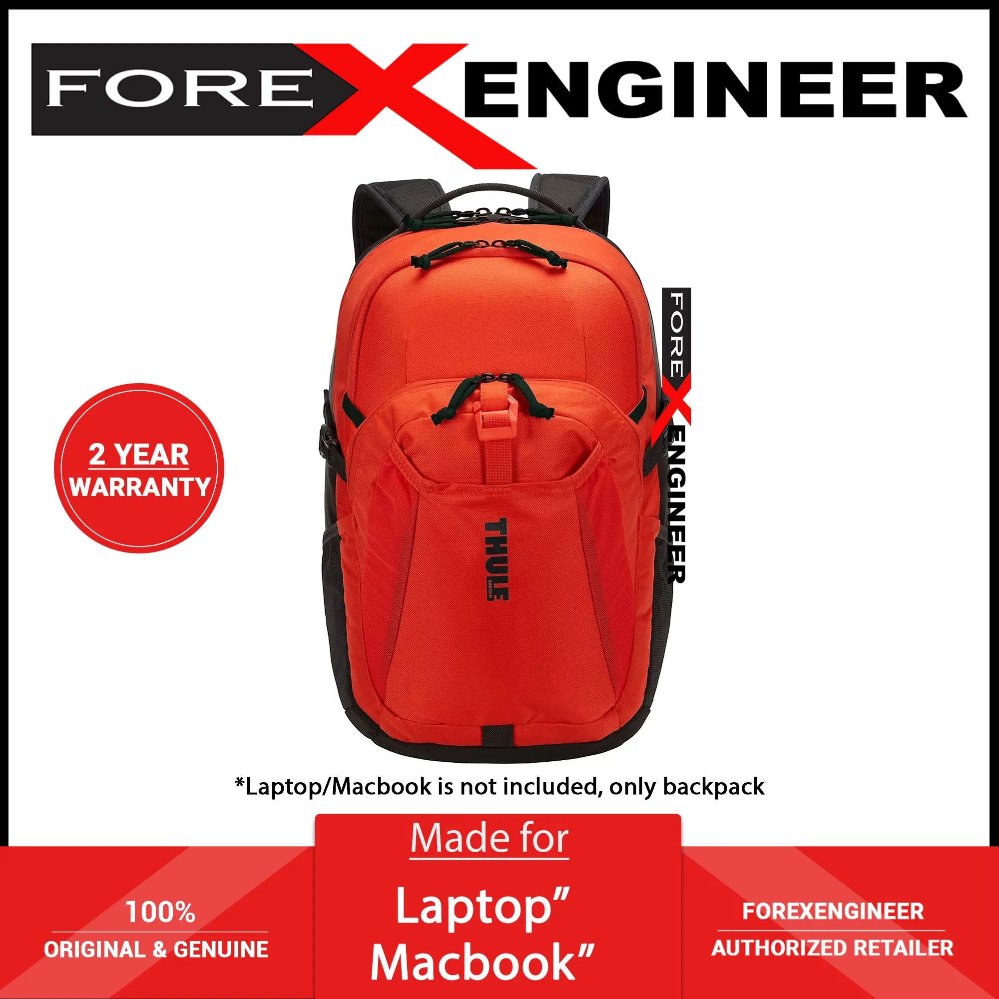 Thule Narrator 30L Backpack  - Fit up to 15.6" Laptop or 16" MacBook - Roarange (Barcode: 0085854248310 )