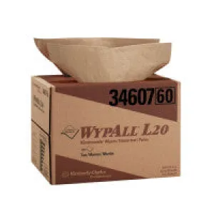 WypAll L20 Wipers, Pop-Up Box, White, 88 per box